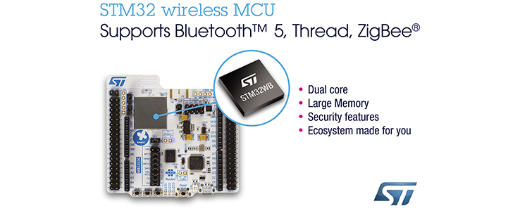 Neue Dual-Core Wireless MCUs Der Serie STM32WB Von STMicro