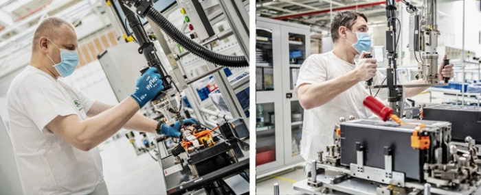 Production-high-voltage-traction-batteries